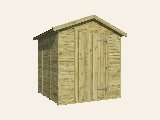 Tuinhuis Boudewijn vuren groen geïmpregneerd, foto 2