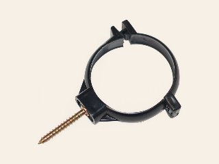 Kunststof minigoot/mastgoot HWA muurbeugel 60 mm zwart