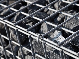 Gaasmat Gabion 4,5 × 4,5 cm Zijmat, draaddikte 4,8 mm 30 × 200 cm