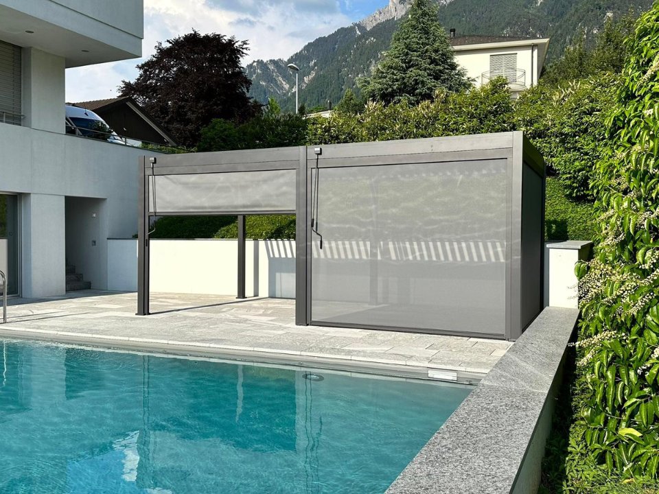 Aluminium overkapping Windscherm 360 cm