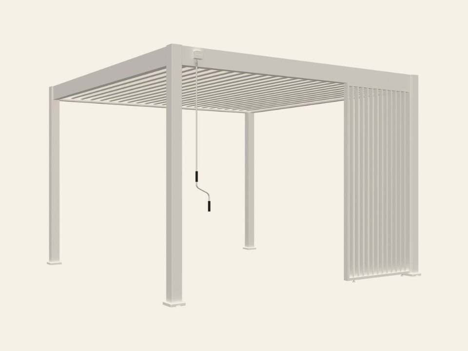 Aluminium overkapping Louvrepaneel 113,3 cm verticaal