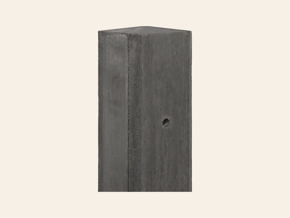 Berton-paal IJssel antraciet vlakke kop met velling