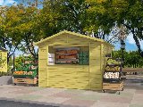 Kiosk Dancer, 16 mm, vuren groen geïmpregneerd, 300 × 200 cm, incl. vloer, foto 2