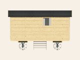 Circuswagen Patricia, 19 mm, vuren onbehandeld, 480 × 240 cm, excl. onderstel, foto 7