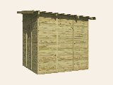 Tuinhuis Olaf vuren groen geïmpregneerd, foto 3