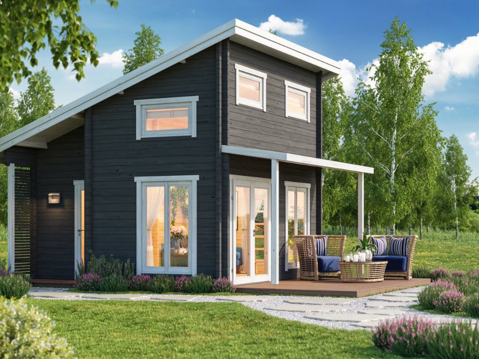 Sauna huis Kokkola, 70 mm, onbehandeld