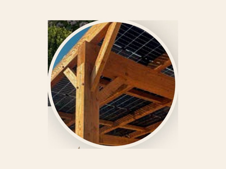 Zonnepanelen pakket (9) t.b.v enkele carport