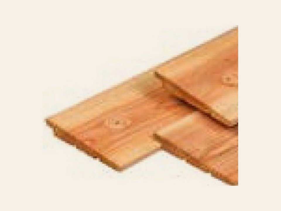 Douglas Zweeds rabat smal, ongedroogd 1,0/2,0 × 14,5 × 300 cm