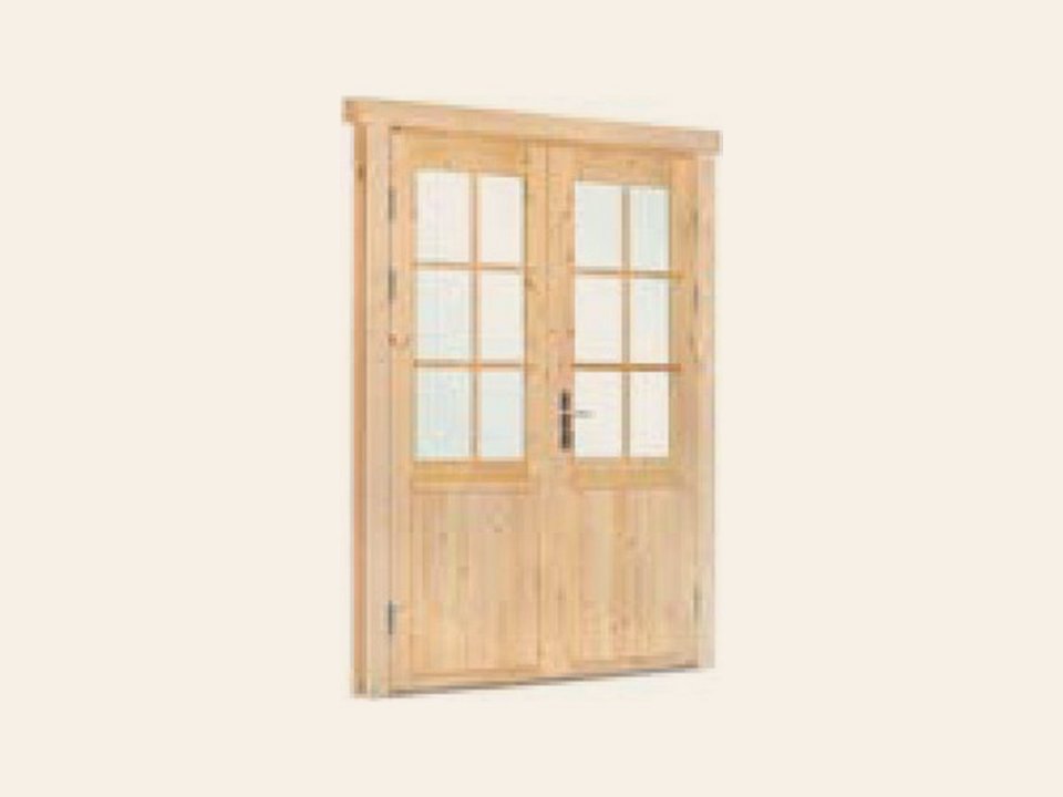 Dubbele glas deur XXL 6-ruits deluxe