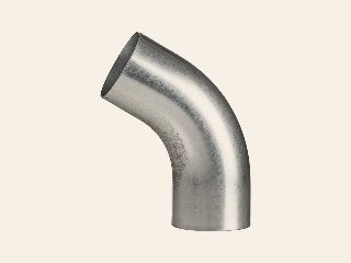 HWA buisuitloop met bocht, ø90 mm