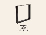 Metalen onderstel U elegant RAL9010 - 71 cm hoog - 80 cm breed. Profiel, foto 2