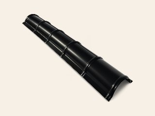 Vorstpan profiel nok zwart 19,5 × 19,5 × 230 cm