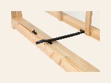 Uitzetraam blank hout 6-ruits excellent horizontaal, foto 4
