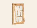 Uitzetraam blank hout 9-ruits excellent, foto 1