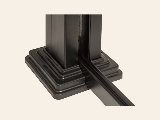 Boven – / onderprofiel zwart Aluminium, foto 2