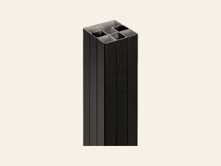 Schuttingpaal Aluminium inclusief paalkap
