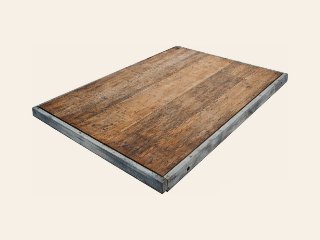 Steenschotten hardhout 140 × 107 × 4 cm, gebruikt