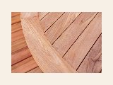 Tuintafel teak rond met kruispoot diameter 150 cm, foto 2