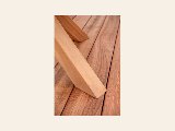 Tuintafel teak rond met kruispoot diameter 150 cm, foto 4