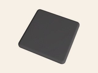 Aluminium paalkap zwart