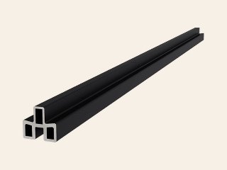 Aluminium frameset voor triple schermplanken zwart