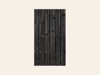 Deur op stalen frame 100 × 195 cm, zwart