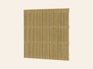 Tuinscherm verticaal Elan Excellent, 180 × 180 cm, groen geïmpregneerd