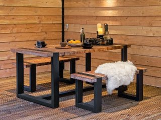 Teak Dinnerset Wellington