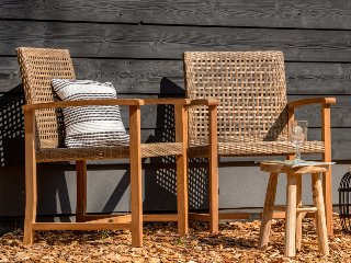 Teak tuinstoel Blitar (set van 2 stoelen)