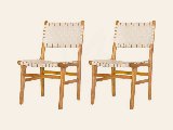 Teak tuinstoel Mataram (set van 2 stoelen), foto 2
