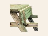 Picknicktafel Basis 180 cm vuren gedroogd, groen geïmpregneerd, foto 2