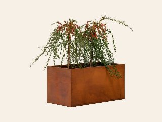 Bloembak cortenstaal Hudson 50 × 90 × 50 cm
