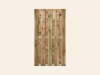 Tuindeur Hoogeveen grenen groen geïmpregneerd 180 × 100 cm