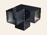 Paalverbinder 3-weg hoek + staander model, foto 1