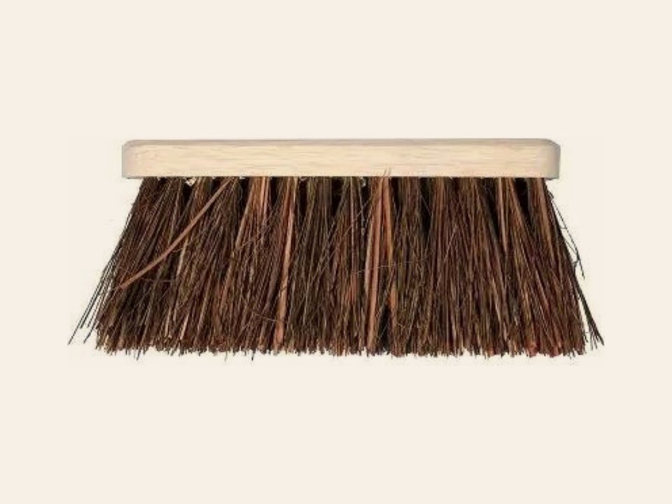 Bezem natuurvezel 28 cm