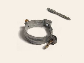 Regenpijp scharnierbeugel + schroefstift