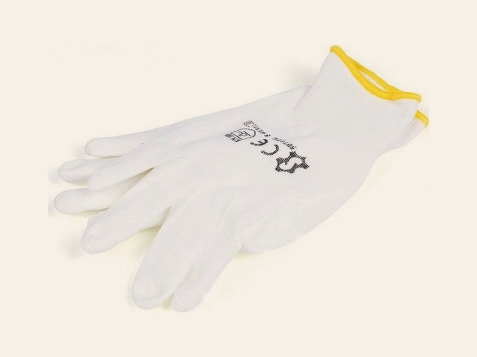 Handschoen pu-soft wit