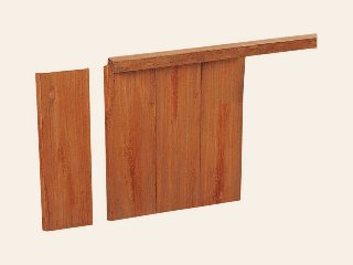 Damwand hardhout 5 cm Variabel