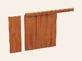Damwand hardhout 5 cm Variabel, foto 2