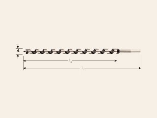 Slangenboor silver-line