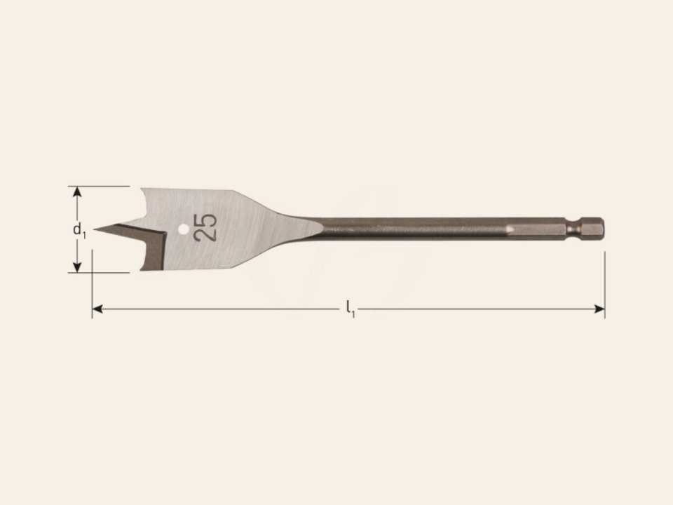 Speedboor, 1/4” bit-aansluiting