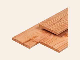 Douglas plank geschaafd