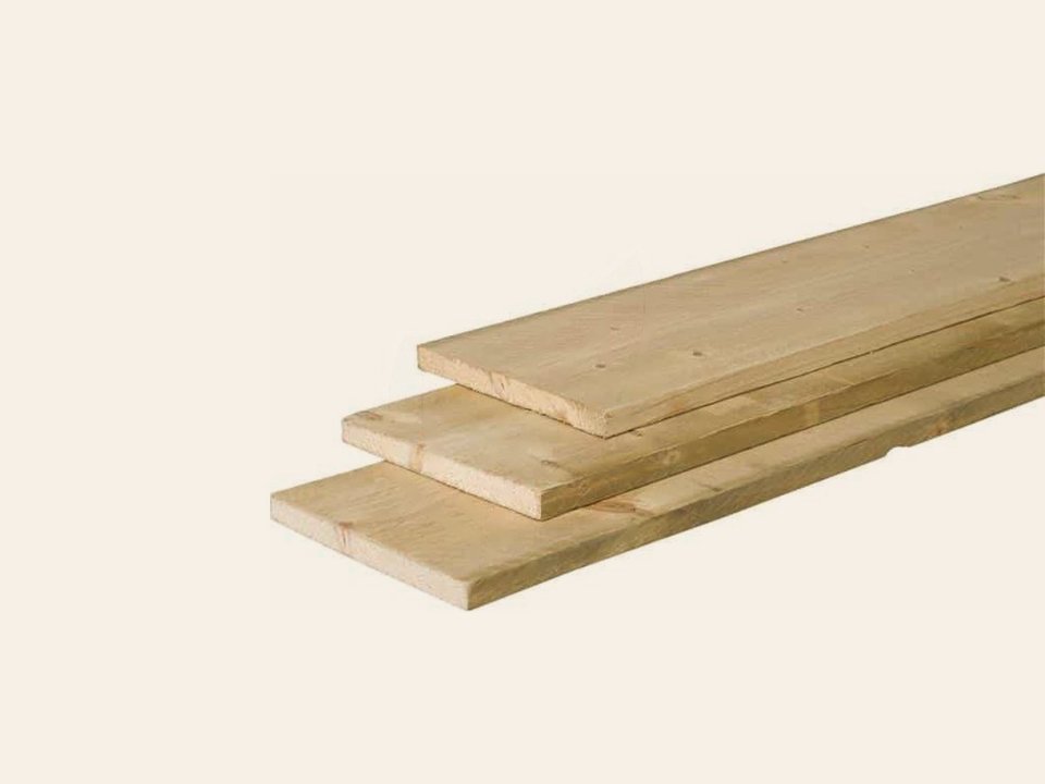 Blank vuren steigerplank geschaafd