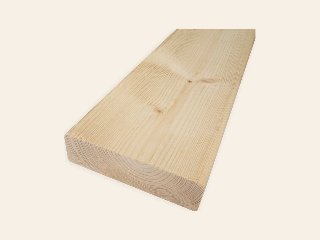 Blank vuren balk