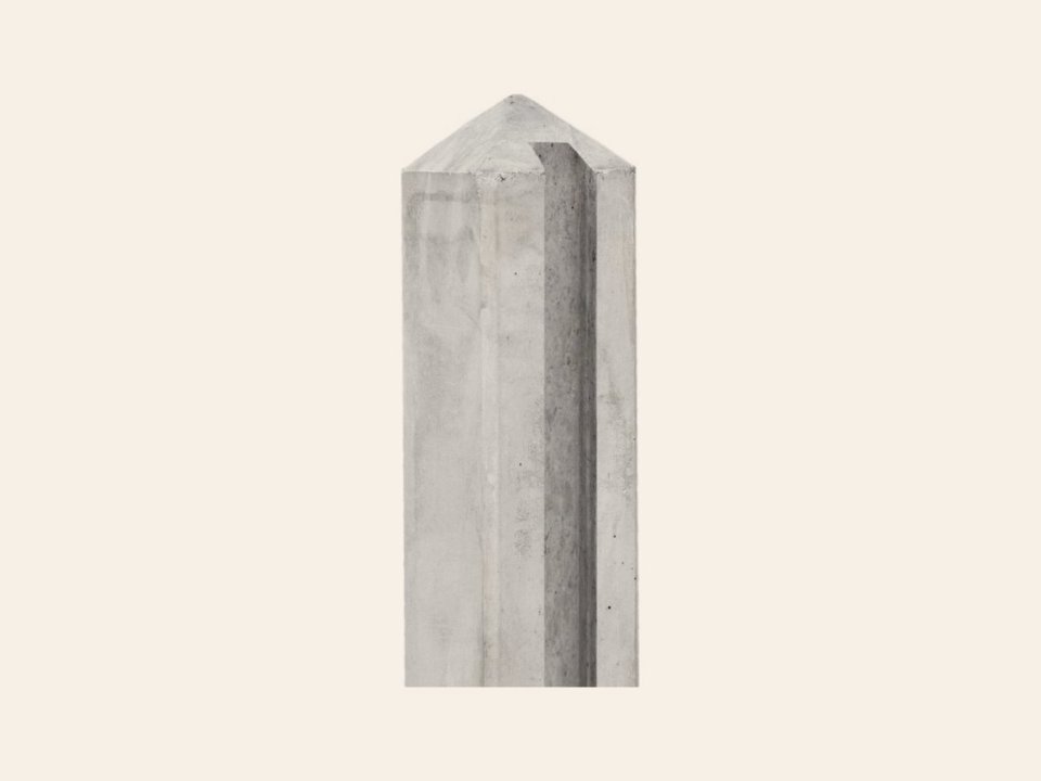 Betonpalen grijs met Diamantkop