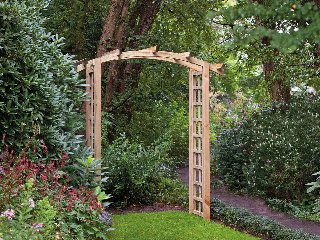 Pergolaset Loke, getoogd, groen geïmpregneerd grenen, B180 x D50 x H220 cm