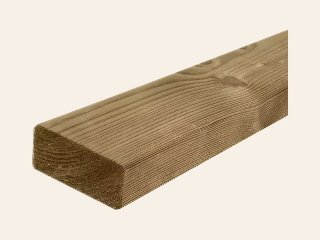 Geïmpregneerde regel geschaafd