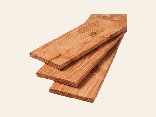 Douglas schuttingplank geschaafd