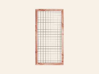Douglas betonijzertrellis met lijst, 180 cm hoog