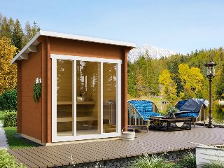Sauna huis Tampere XXS, 40 mm, onbehandeld
